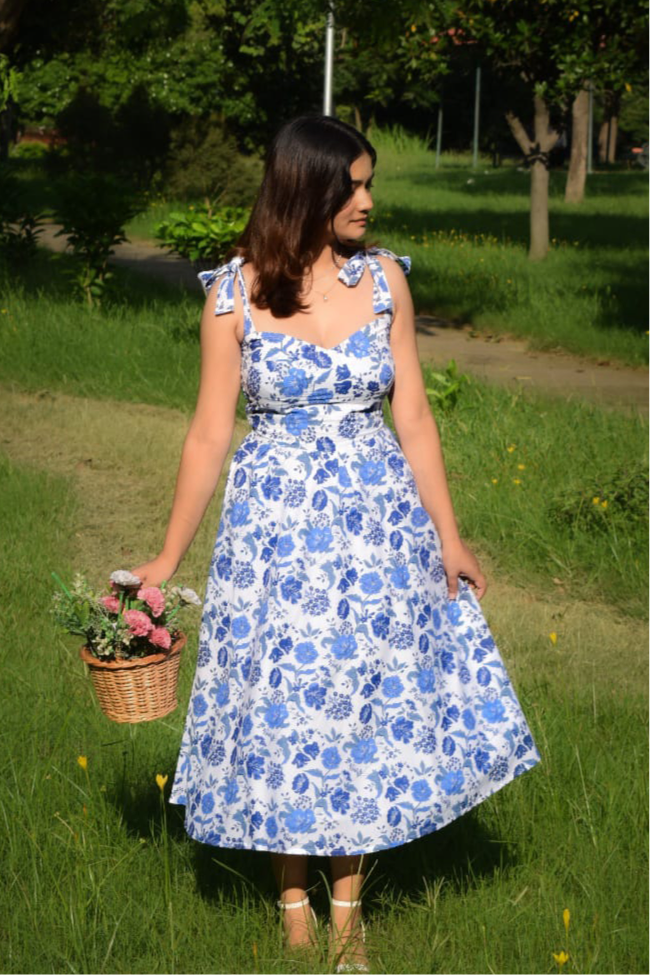 Floria Tie-up dress