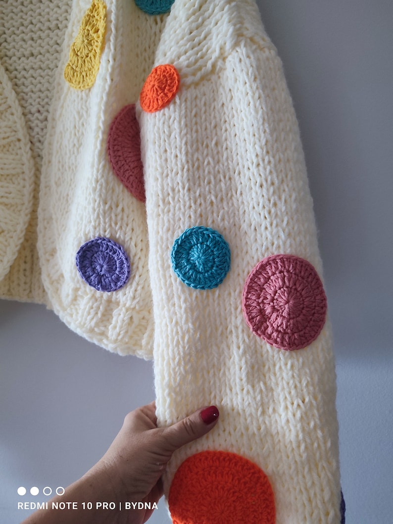 Polka dots cardigan, gifts for mother's day