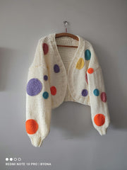 Polka dots cardigan, gifts for mother's day